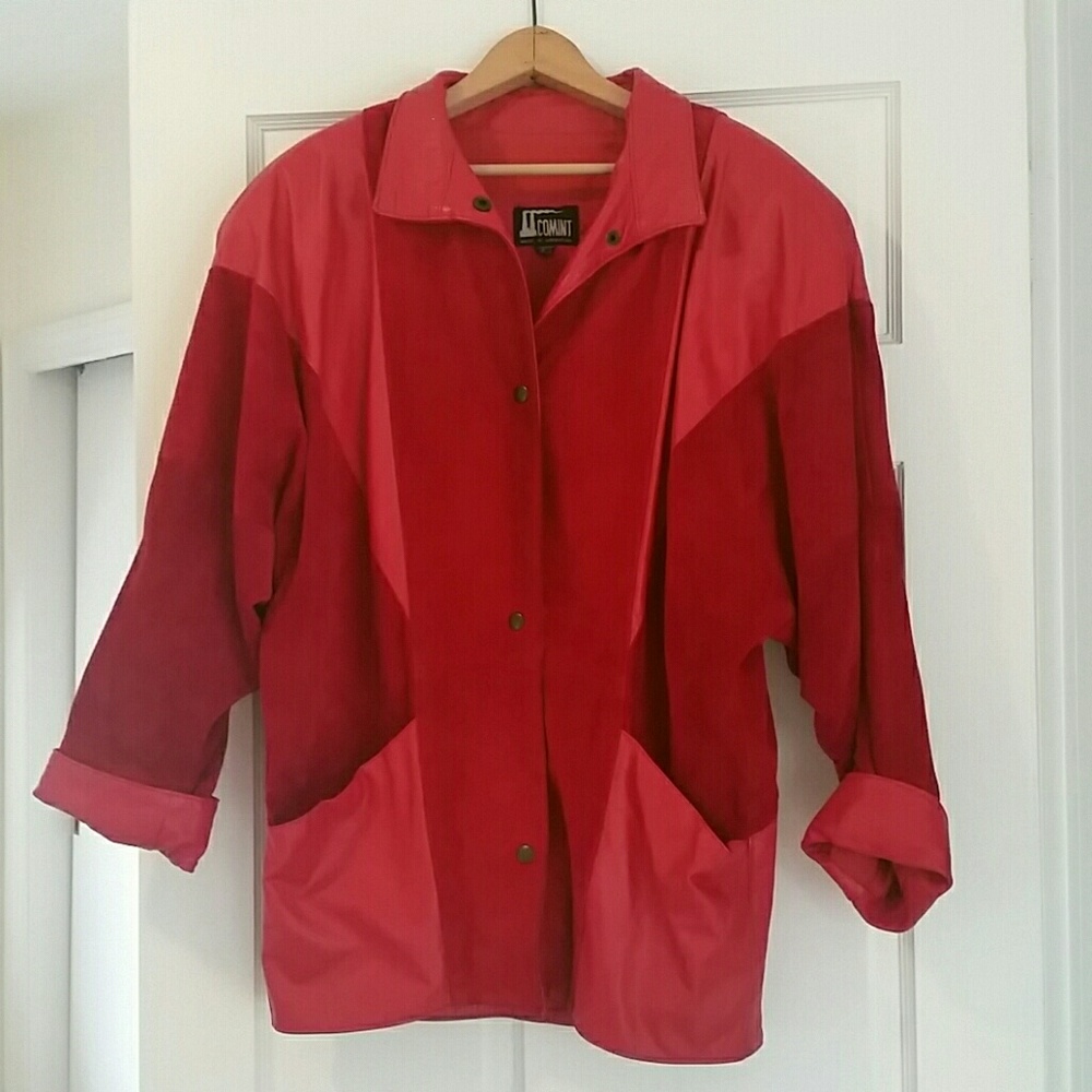 Comint Ladies Vintage Leather Jacket  (Sm)